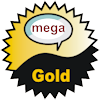 title=The Mega Social Cacher:  Awarded for attending 1 or more Mega Event caches  |  Harolds Hawks has 3 and needs 1 more to go up a level