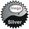 title=The Mega Social Cacher:  Awarded for attending 1 or more Mega Event caches  |  Laederlappen has 2 and needs 1 more to go up a level
