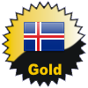 title=The Iceland Cacher:  Awarded for finding caches in a percentage of states in Iceland  |  Harolds Hawks has 25% (2 of 8 states) and needs 5% more to go up a level