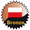 title=The Poland Cacher:  Awarded for finding caches in a percentage of states in Poland  |  Harolds Hawks has 13% (2 of 16 states) and needs 2% more to go up a level